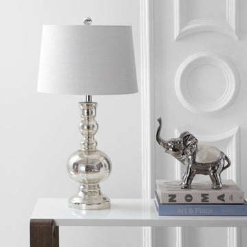 Genie 28.5" Glass LED Table Lamp - JONATHAN Y